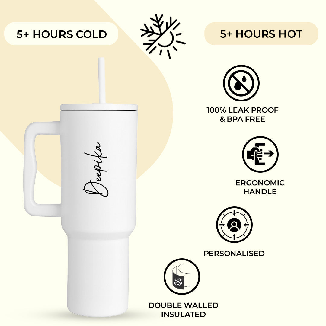 Kookumber Pro Max Tumbler - Ivory White