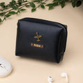 PERSONALISED ZIPPERED CHARGER CASE - BLACK