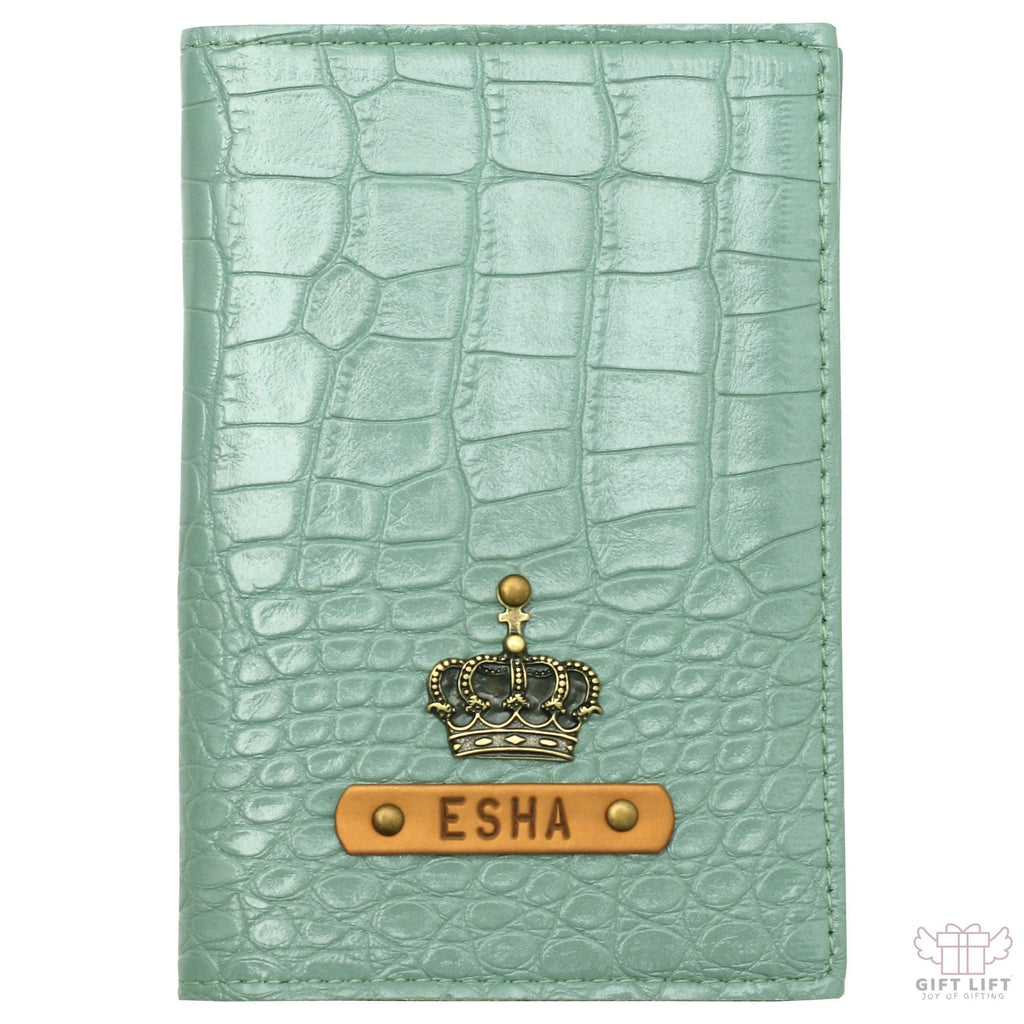 Aquamarine Vegan Executive Passport Wallet