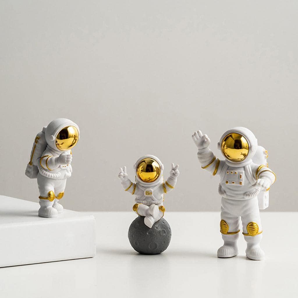 Astronaut Statue Sculpture- 3 Piece Set