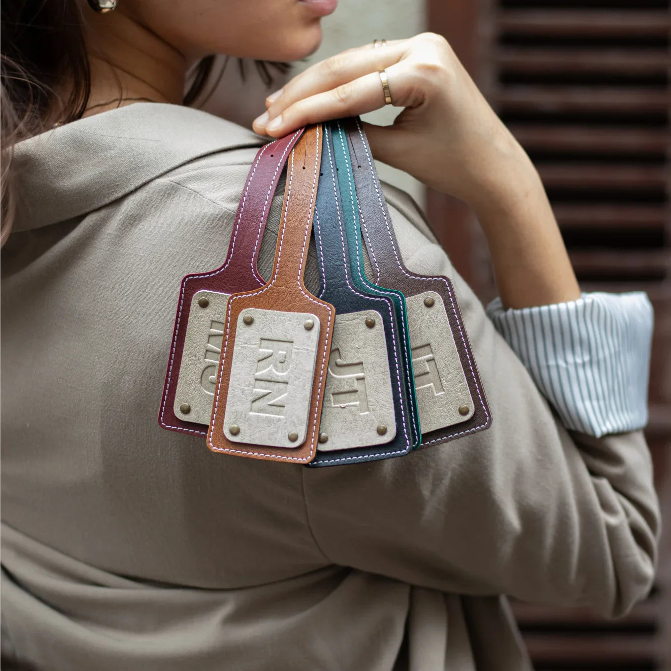 PERSONALISED BAG TAG - GREEN