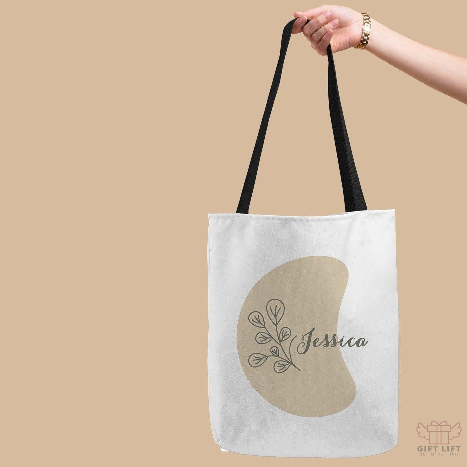 Beautiful Textile Custom Name Tote Bag