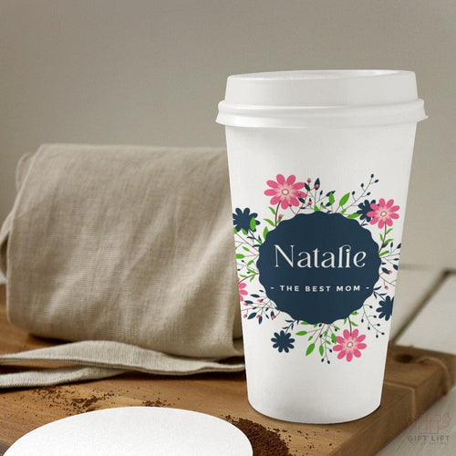 Best Mom Trendy  Floral Coffee Tumbler