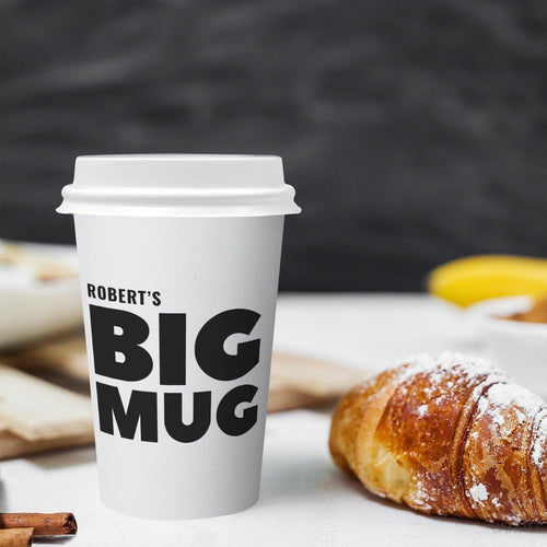 Big Mug Typography Coffee Tumbler