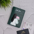 PERSONALISED PRINTED PASSPORT COVER - BLOOM - GREEN
