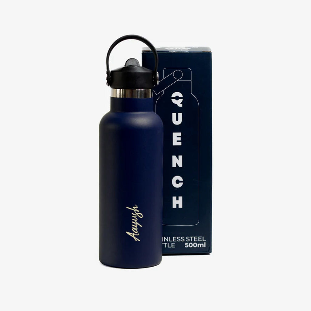 Kookumber Plus- Personalised Sipper Water Bottle - Blue