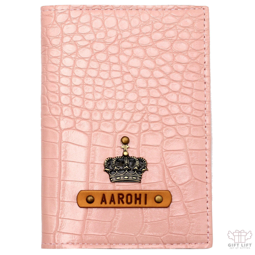 Blush Pink Vegan Executive Leather Passport Wallet