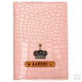 Blush Pink Vegan Executive Leather Passport Wallet