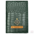 Bottle Green Vegan Executive Leather Passport Wallet