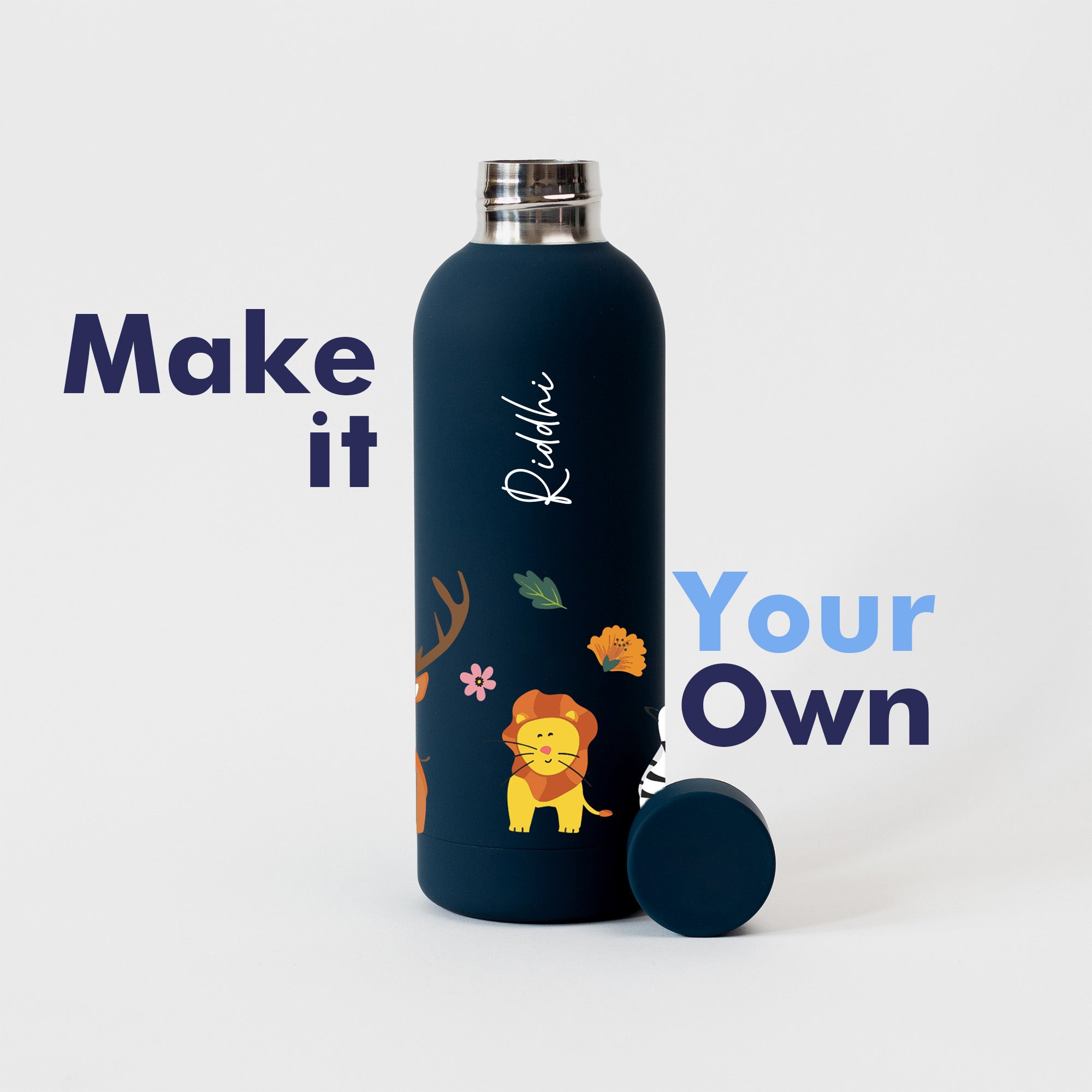 Kookumber - Personalised Water Bottle - Zoo Kingdom