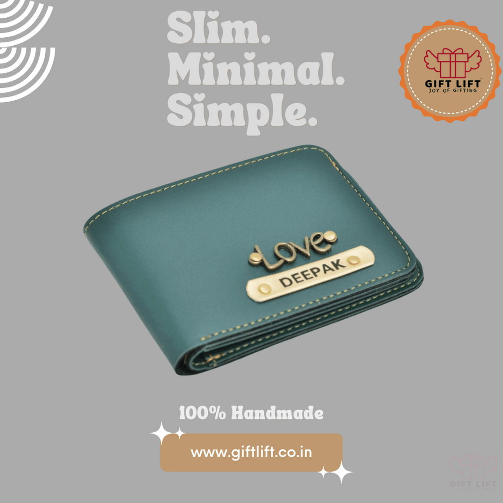 Couple Gift Lift Combo 1 Lady Wallet + Men's Wallet  - Sage Green - www.giftlift.in