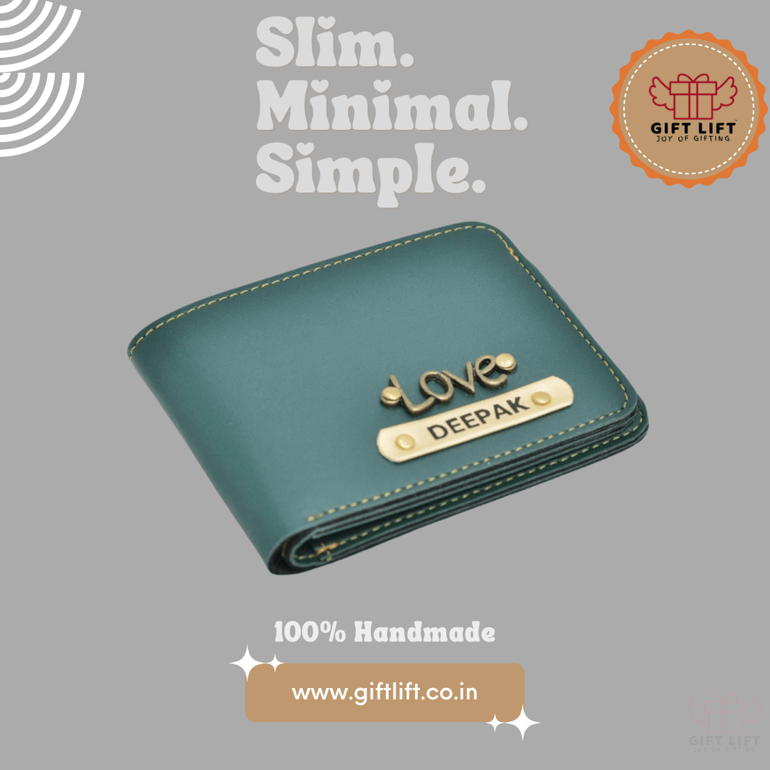 Couple Gift Lift Combo 1 Lady Wallet + Men's Wallet  - Sage Green - www.giftlift.in