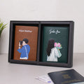 COUPLE PRINTED PASSPORT COVER
