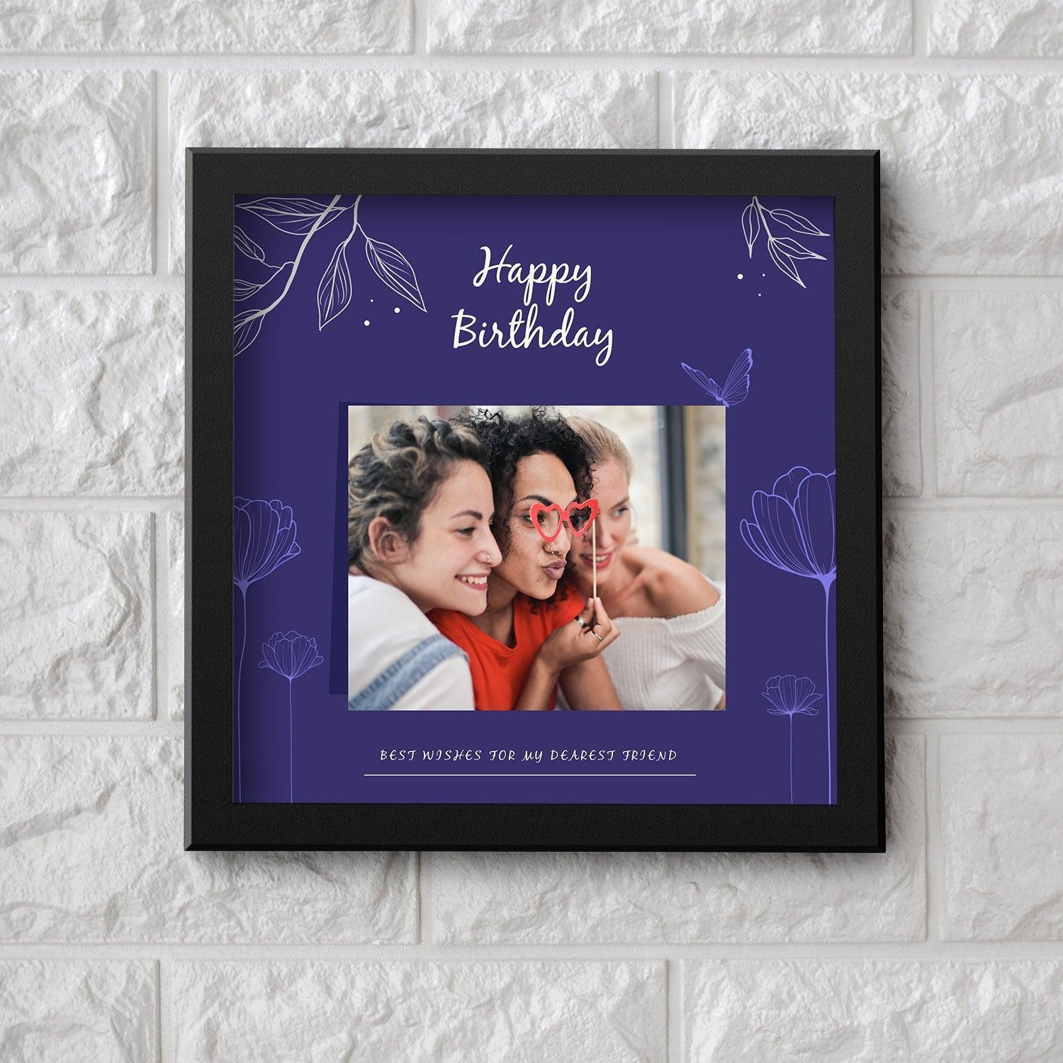 Custom Birthday Memories Photo With Wishes Personalized - Gift Lift