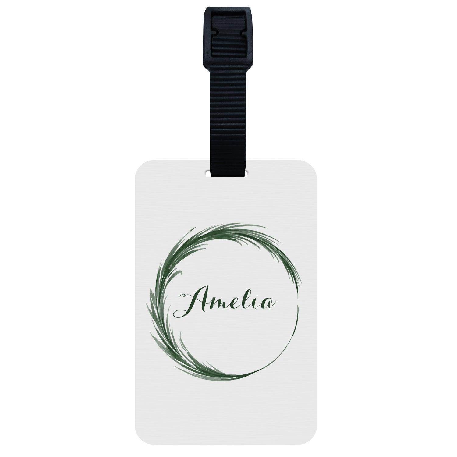Custom Botanical Leaves Luggage Tag - Gift Lift
