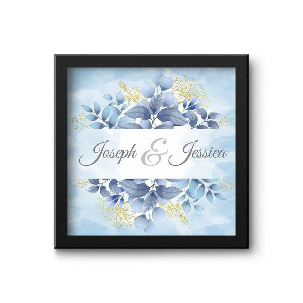 Custom Floral Couple Name Frame - Gift Lift