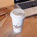 Custom Floral initial Coffee Tumbler