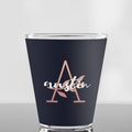 Custom Floral Initial With Name Shot Glass - Gift Lift