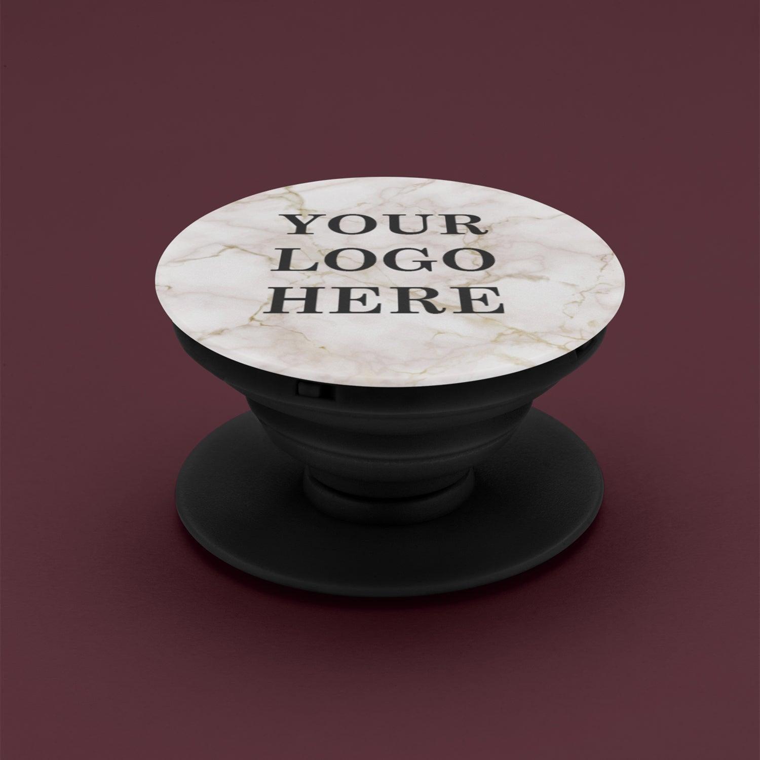Custom Logo On Marble Background Pop Grip - Gift Lift