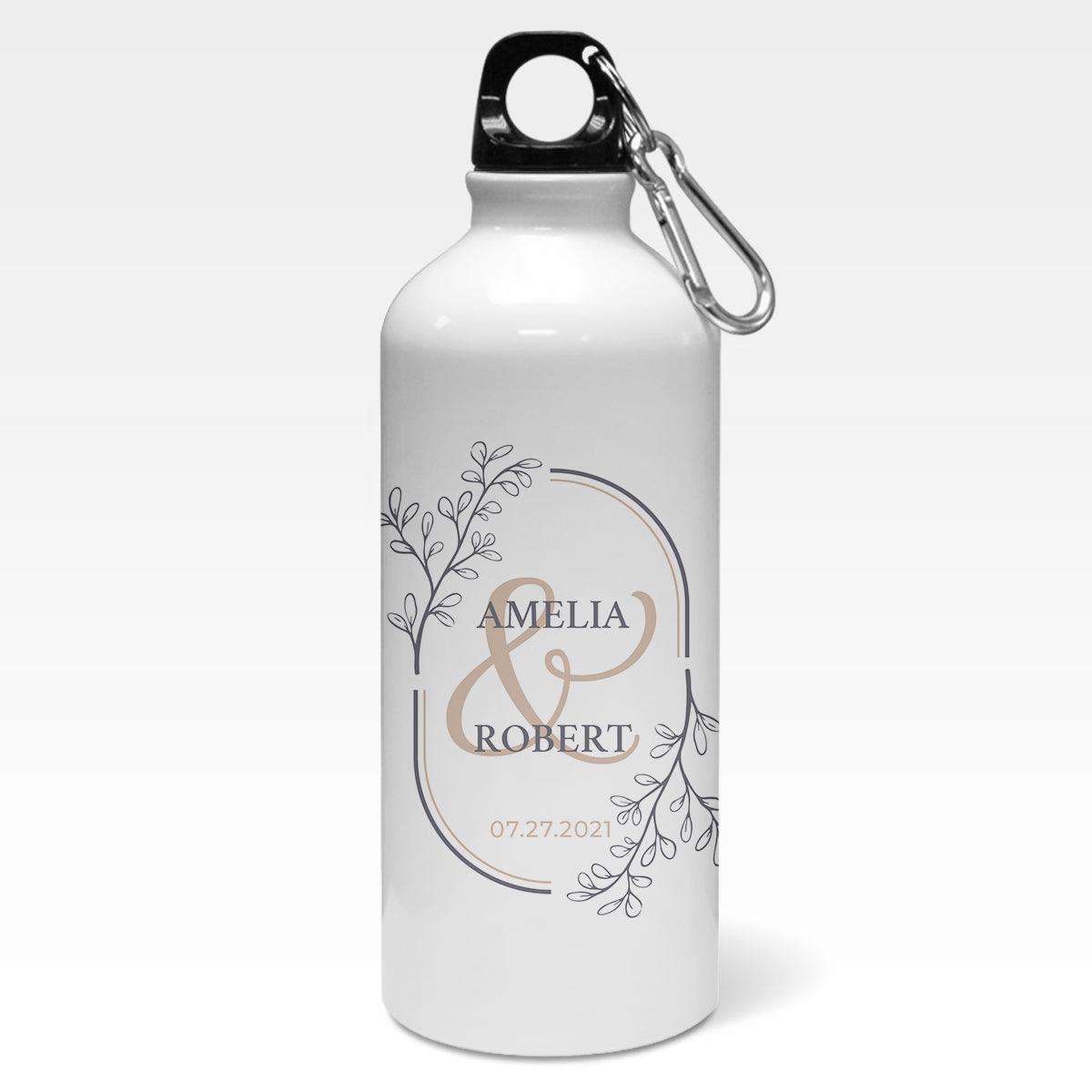 Custom Monogram Wedding Sipper Bottle - Gift Lift