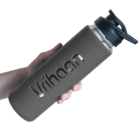 Customised Borosilicate Glass Bottle with Silicone Sleeve - Gift Lift