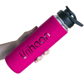 Customised Borosilicate Glass Bottle with Silicone Sleeve - Gift Lift