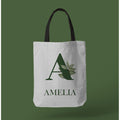 Customised Botanical Art Style Monogram Tote Bag - Gift Lift