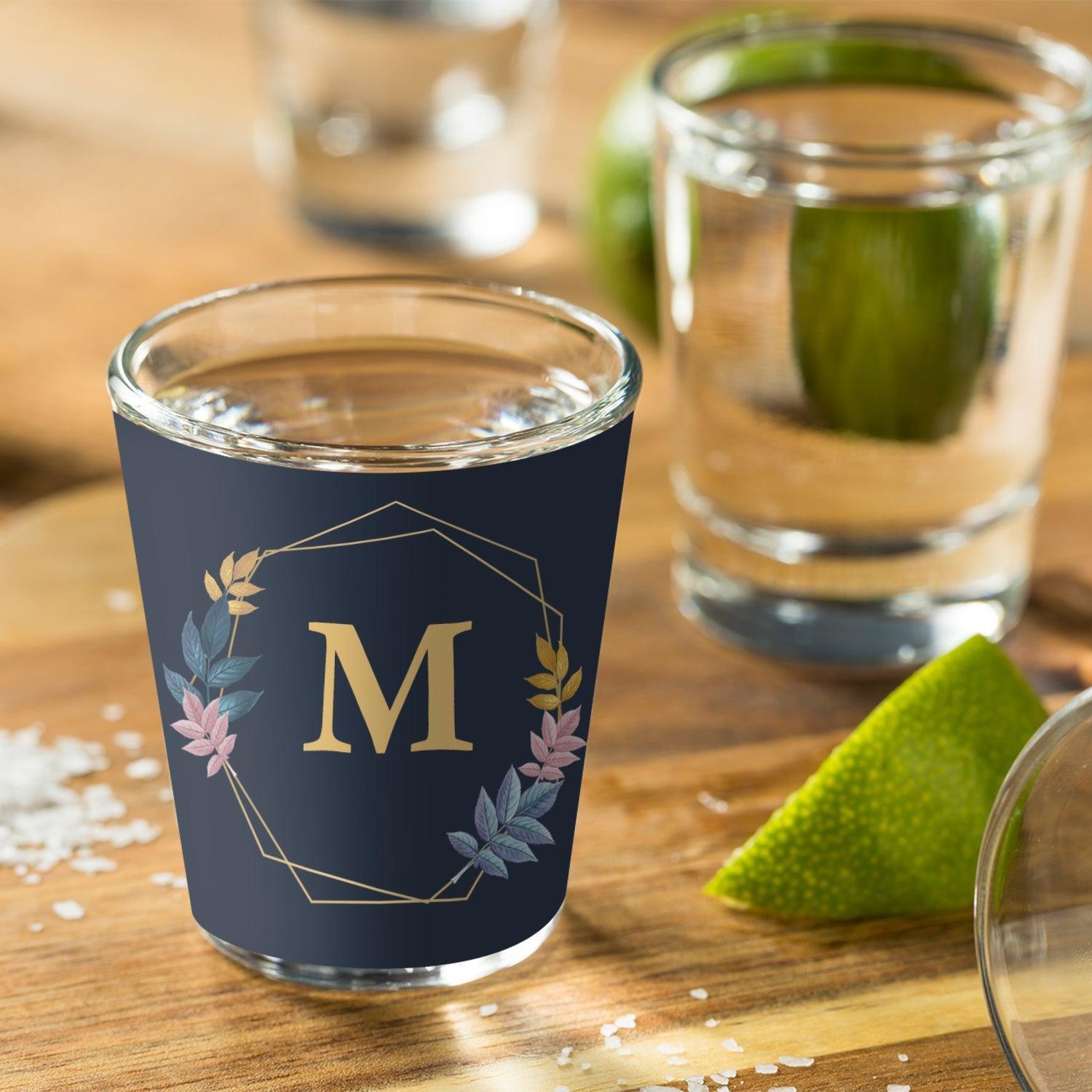 Customised Classic Monogrammed Initial Shot Glass - Gift Lift