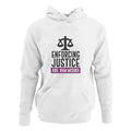 Customised Hoodie for Advocates | Enforcing Justice | Personalised Gift For Lawyers - Gift Lift