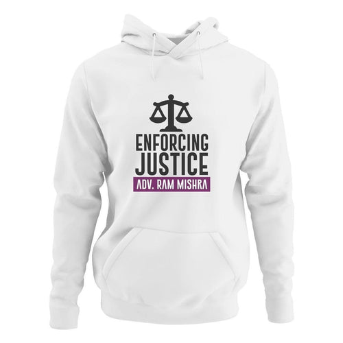 Customised Hoodie for Advocates | Enforcing Justice | Personalised Gift For Lawyers - Gift Lift