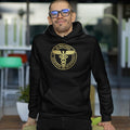 Customised Hoodie for Doctors | Golden Medical Logo (Unisex) | Personalised Gift For Doctors - Gift Lift