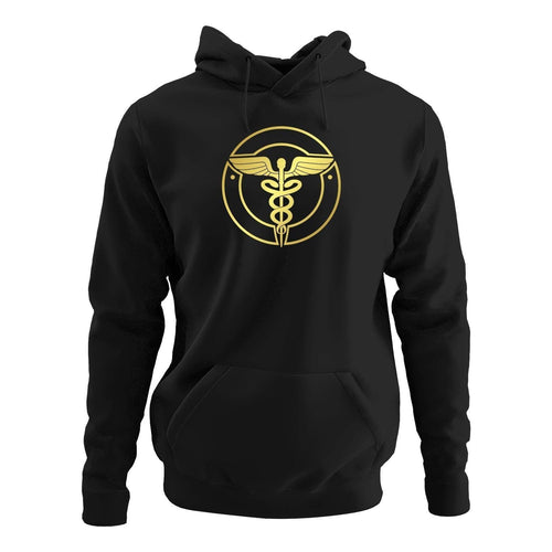 Customised Hoodie for Doctors | Golden Medical Logo (Unisex) | Personalised Gift For Doctors - Gift Lift