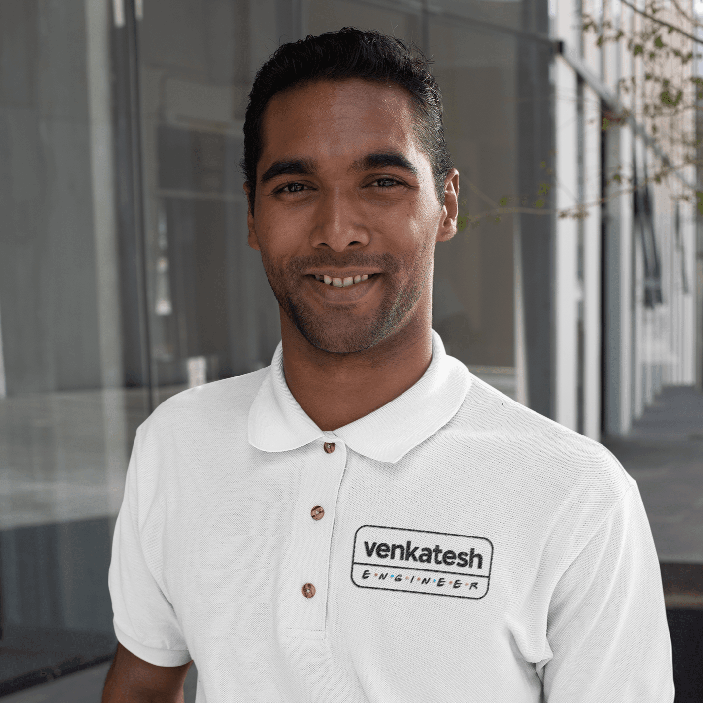 Customised Polo T-Shirt for Engineers - Friends theme - Gift Lift