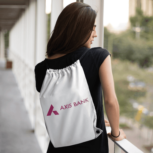 Customised Premium Drawstring Bag With Company Logo - Gift Lift