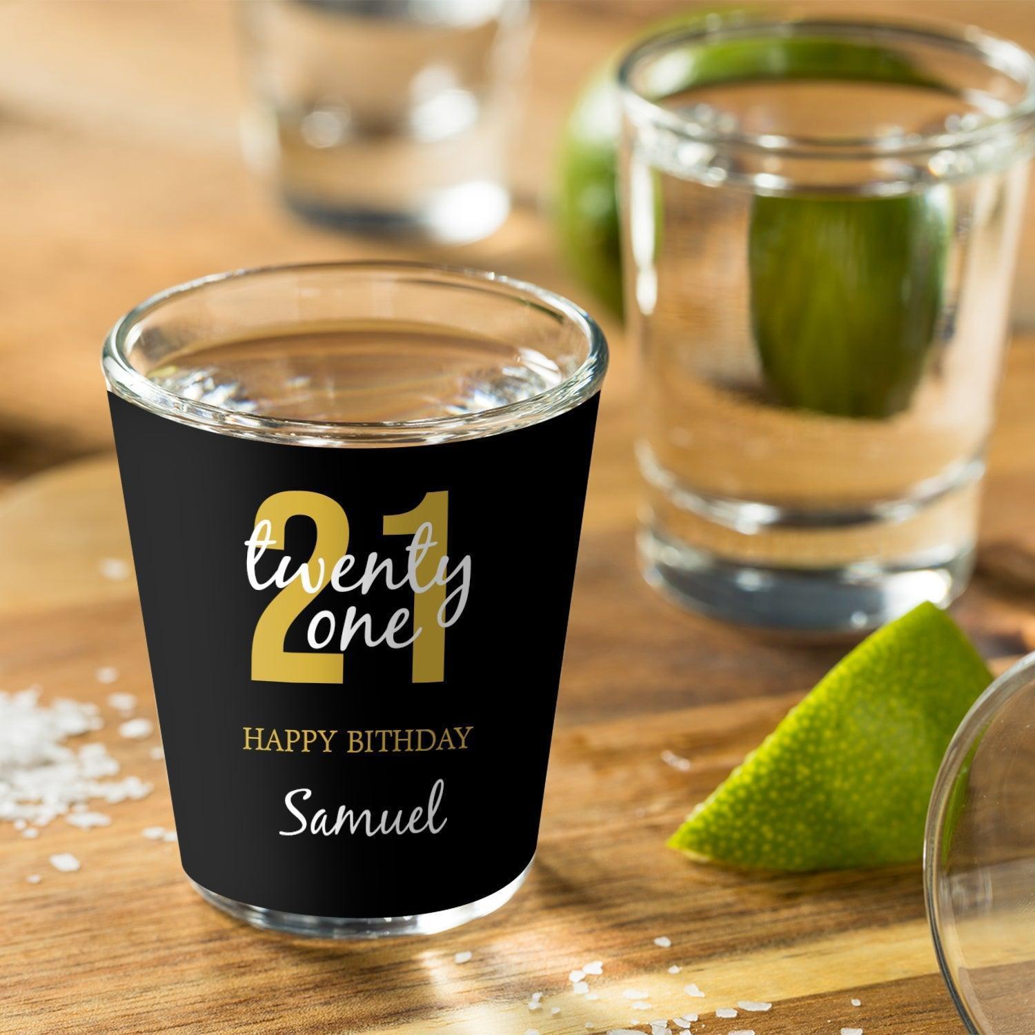 Customised/Personalised Birthday Shot Glass - Gift Lift