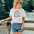 Customize Rainbow Art Unisex Round Neck T-Shirt - Gift Lift
