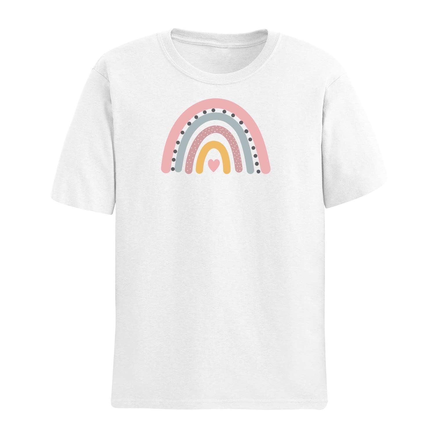 Customize Rainbow Art Unisex Round Neck T-Shirt - Gift Lift