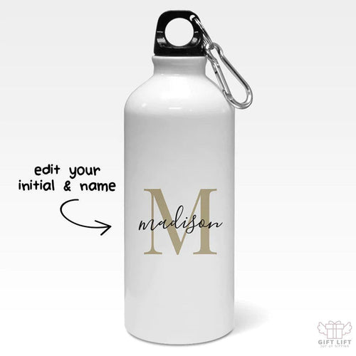 Custom Elegant Name Style Sipper Bottle