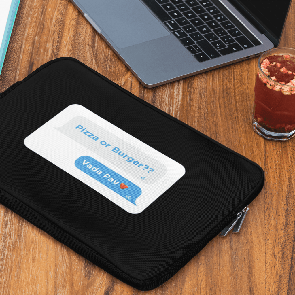 Customized Laptop Sleeve With Your Own Text on Chat Box - Gift Lift
