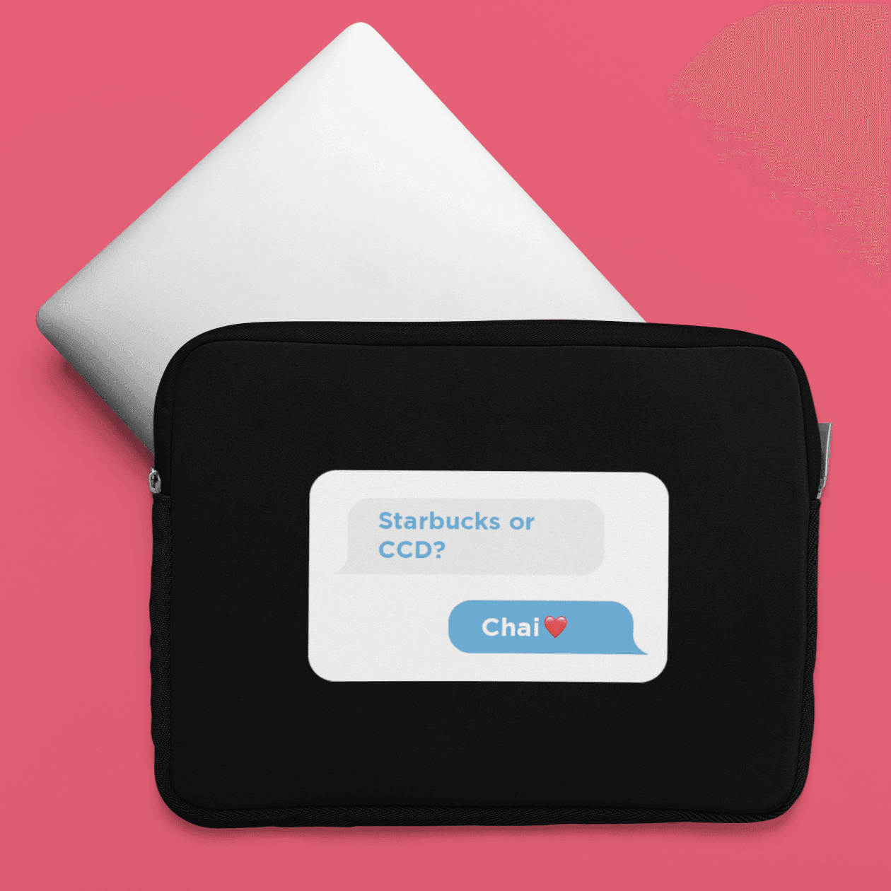 Customized Laptop Sleeve With Your Own Text on Chat Box - Gift Lift