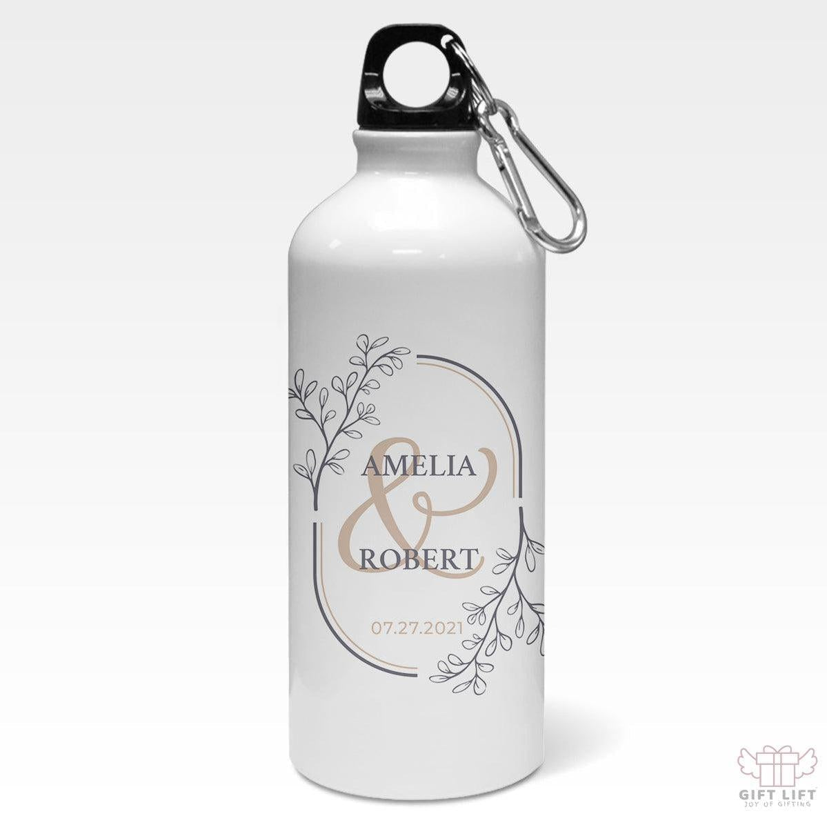 Custom Monogram Wedding Sipper Bottle