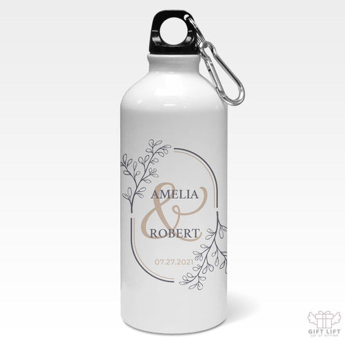 Custom Monogram Wedding Sipper Bottle