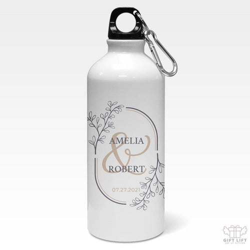 Custom Monogram Wedding Sipper Bottle - www.giftlift.in