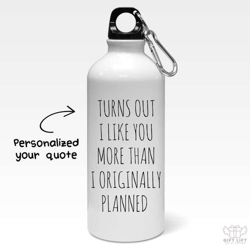 Custom Quote Message Valentine Gift Sipper Bottle