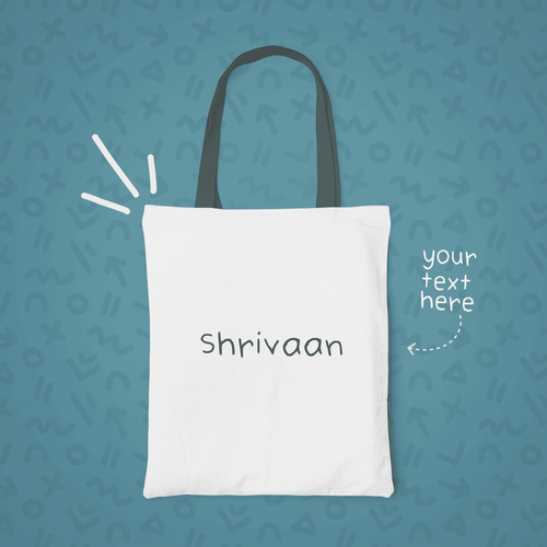 Customized Tote bag for Him - Personalized with Your Own Text - Gift Lift