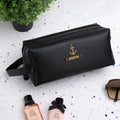 PERSONALISED DOUBLE ZIP POUCH - BLACK