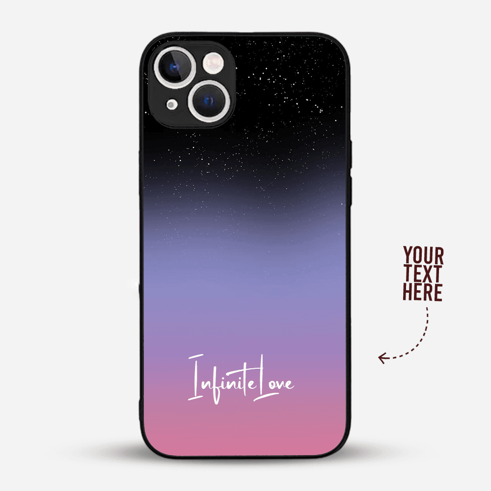 Premium Personalised IPhone Glass Back Case Cover - Saranghae Hand Sign - Gift Lift