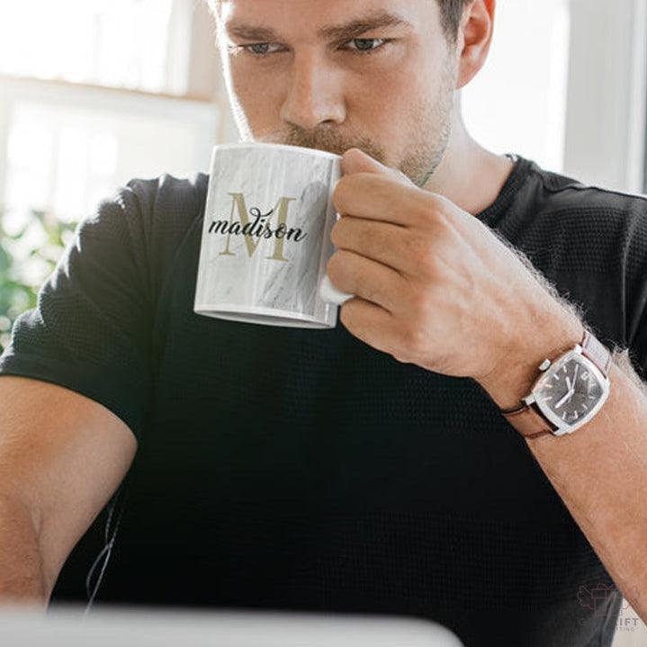 Elegant Initial Name Coffee Mug