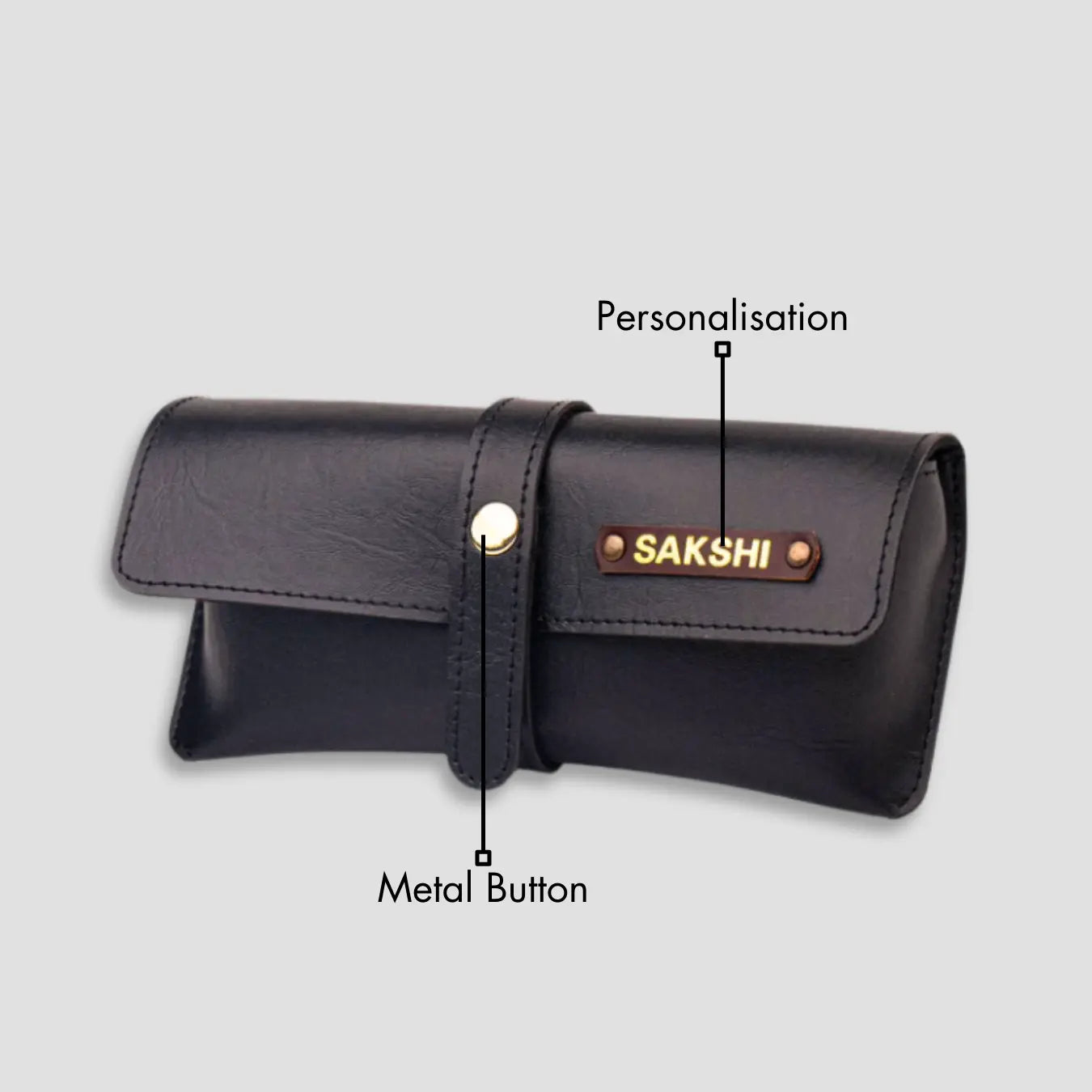 PERSONALISED EYEWEAR CASE - BLACK