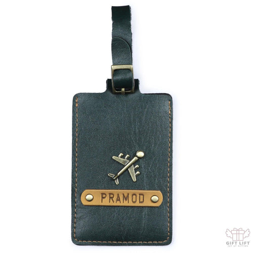 Forest Green Luggage Tag - ID slot
